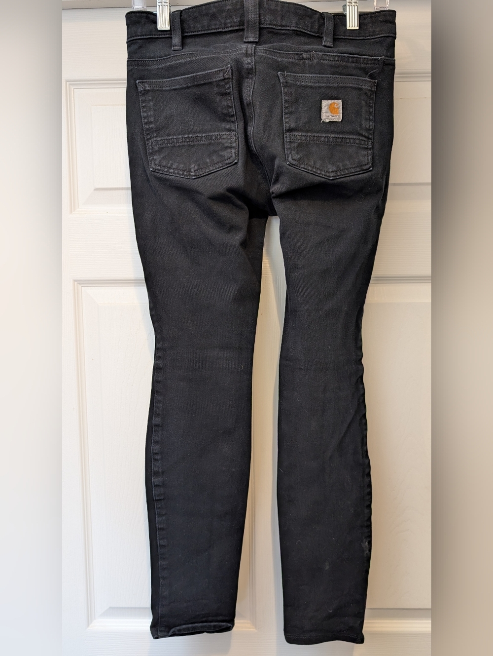 Carhartt Women's Black Rugged Flex Slim Fit Five Pocket Pant Style #104214 Sz 2R - Picture 7 of 15